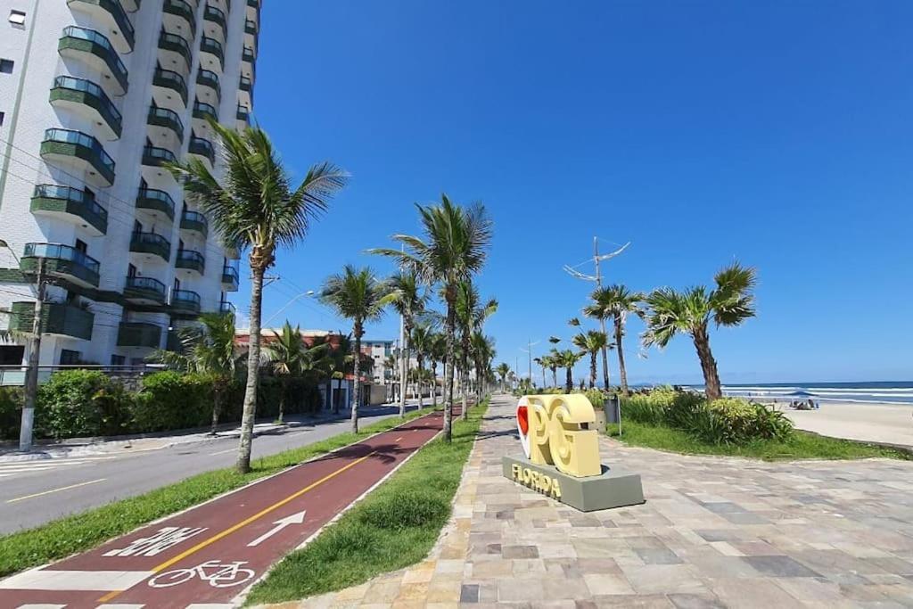 Apartamento Frente Para O Mar 6 Pessoas Com Estacionamento Praia Grande  Exteriör bild